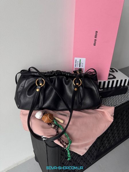 Женская сумка Miu Miu Joie Nappa Leather Black Premium фото