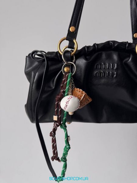 Женская сумка Miu Miu Joie Nappa Leather Black Premium фото