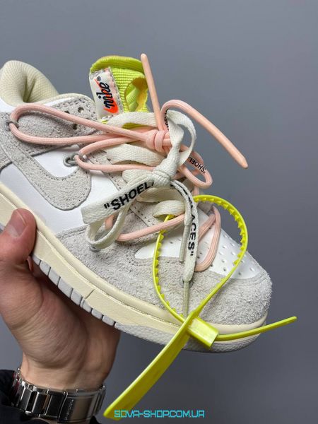 Женские баскетбольные кроссовки Nike SB Dunk x Off White Lot 13:50 фото