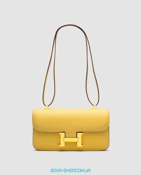 Жіноча сумка Hermes Constance 26 Elan Yellow Premium фото