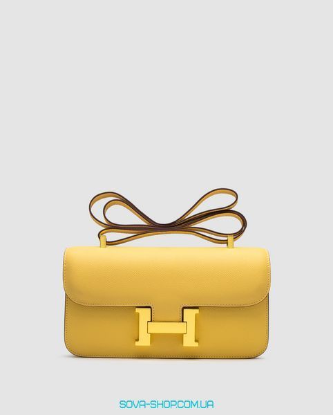 Жіноча сумка Hermes Constance 26 Elan Yellow Premium фото