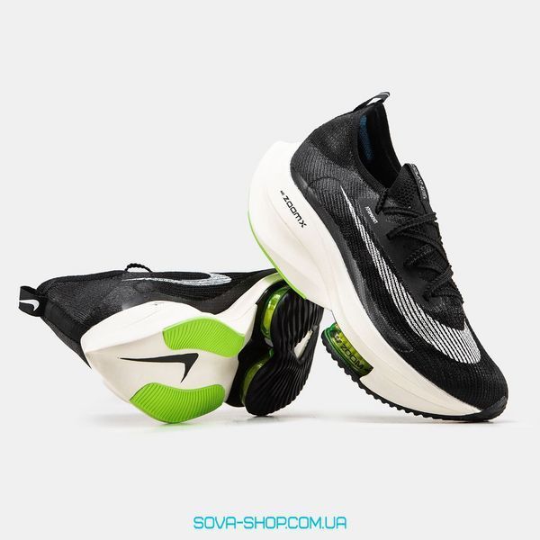 Жіночі кросівки Nike Air ZOOMX VaporFly Black White фото