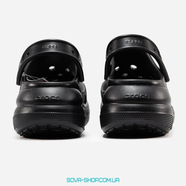 Жіночі шльопанці Crocs Classic Crush Clog Black фото