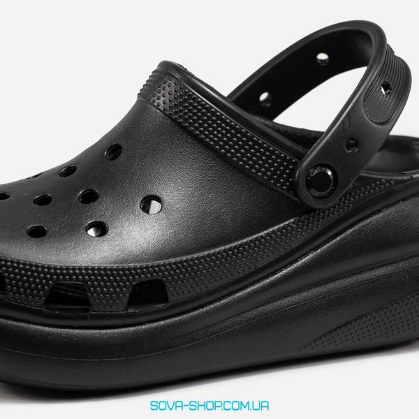 Жіночі шльопанці Crocs Classic Crush Clog Black фото