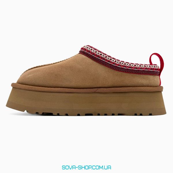 Жіночі зимові ботинки UGG Tasman Platform Chestnut PREMIUM фото