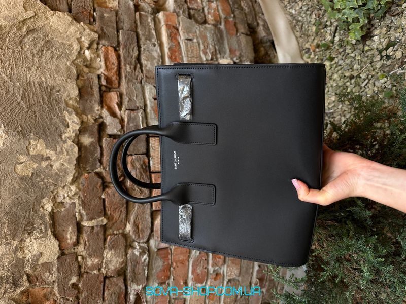 Жіноча сумка Yves Saint Laurent Sac De Jour Nano in Graied Leather Black Premium фото