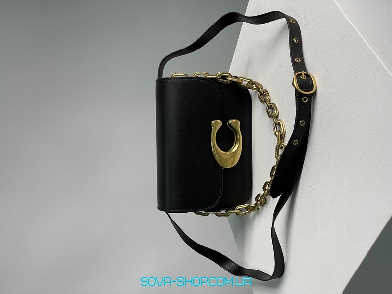 Женская сумка Coach Idol Bag Black/Gold Premium фото