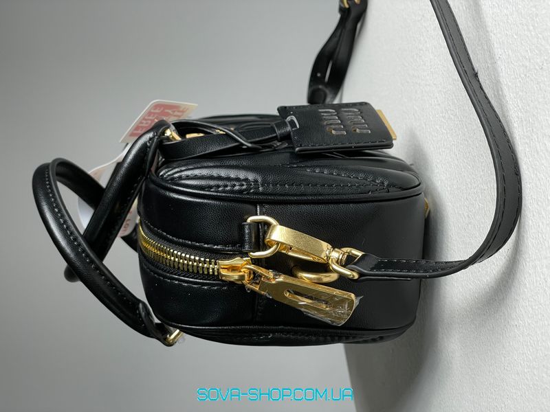 Женская сумка Miu Miu Arcadie Matelassé Nappa Leather Bag Black Premium фото