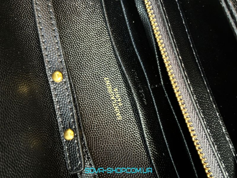 Жіноча сумка YSL Cassandre Matelasse Chain Wallet In Grain De Poudre Embosse Premium фото