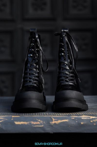 Мужские зимние ботинки с мехом Both x Lost General Dark Black фото