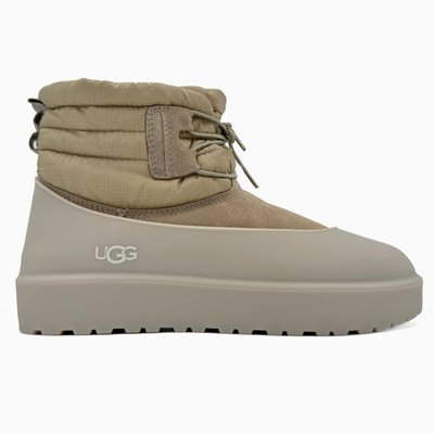 Чоловічі та жіночі зимові ботинки UGG Classic Mini Lace-Up Beige PREMIUM фото