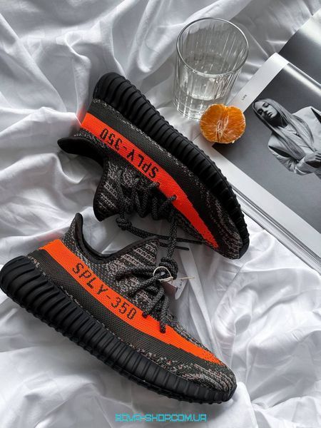 Мужские и женские кроссовки Adidas Yeezy Boost 350 v2 &ldquo;Carbon Beluga Reflective&rdquo; Premium фото
