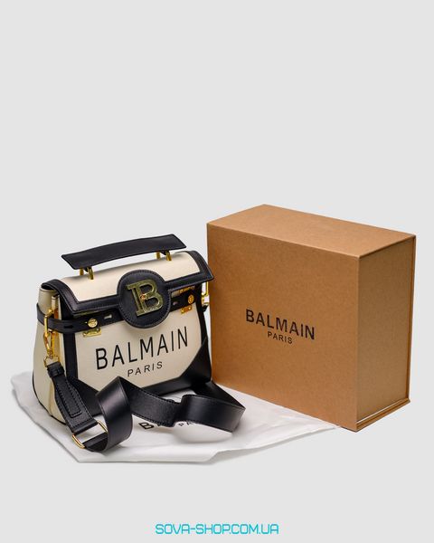 Жіноча сумка Balmain B-Buzz 23 Total Cream/Black Premium фото