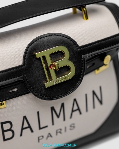 Жіноча сумка Balmain B-Buzz 23 Total Cream/Black Premium фото