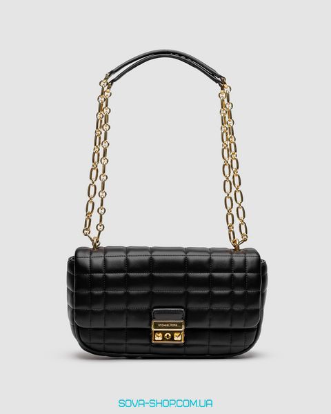 Женская сумка Michael Kors Tribeca Large Quilted Leather Shoulder Bag Black Premium фото