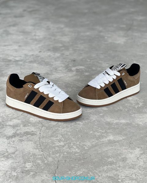 Жіночі кросівки Adidas Campus Brown Black фото