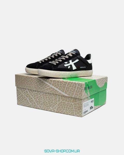 Жіночі кросівки Premiata Steven Black White Premium фото