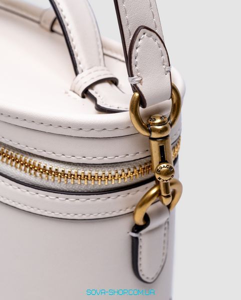 Жіноча сумка Coach Trail Bag White/Gold Premium фото