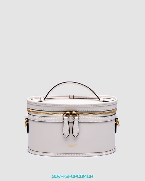 Жіноча сумка Coach Trail Bag White/Gold Premium фото