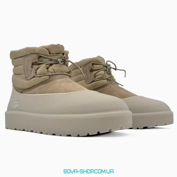 Чоловічі та жіночі зимові ботинки UGG Classic Mini Lace-Up Beige PREMIUM фото