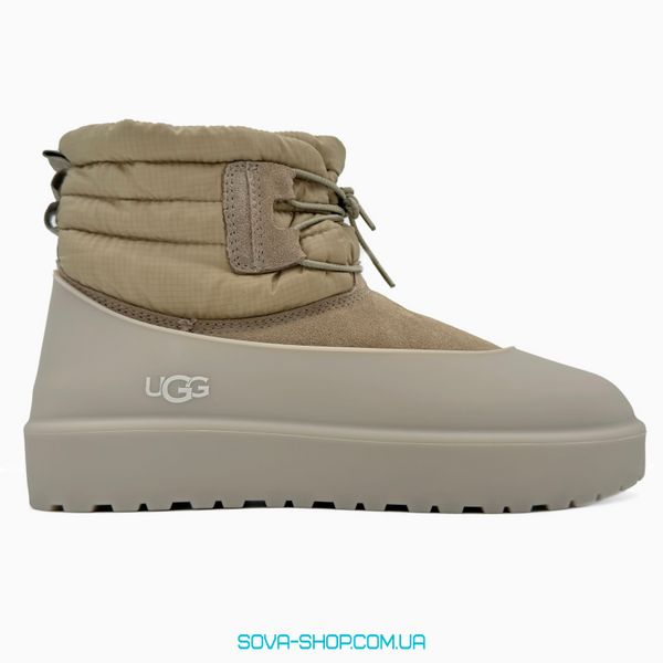 Чоловічі та жіночі зимові ботинки UGG Classic Mini Lace-Up Beige PREMIUM фото