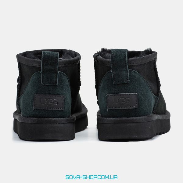 Женские и мужские зимние ботинки UGG Ultra Mini Black Premium фото