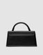 Жіноча сумка Jacquemus Le Chiquito Long Black Leather Premium re-11109 фото 3