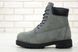 Зимові чоловічі та жіночі ботинки (Вовняне хутро) Timberland CLASSIC PREMIUM NUBUCK WATERPROOF GREY/BLACK re-37611 фото 2