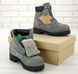 Зимові чоловічі та жіночі ботинки (Вовняне хутро) Timberland CLASSIC PREMIUM NUBUCK WATERPROOF GREY/BLACK re-37611 фото 6