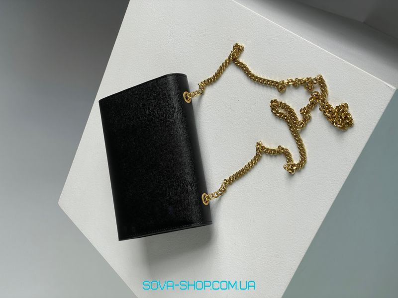 Женская сумка Yves Saint Laurent Kate Small Black/Gold Premium фото