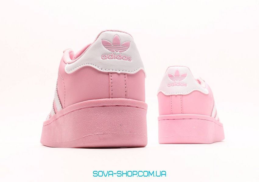 Женские кроссовки Adidas Superstar Platform Pink фото