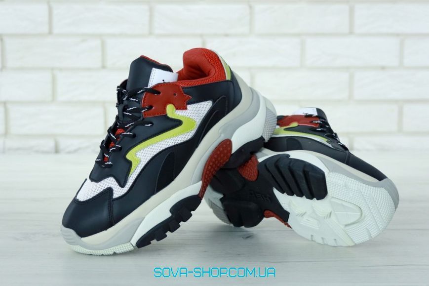 Жіночі кросівки Addict Sneakers Black White Red ASH фото