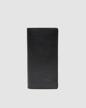 Кошелёк Louis Vuitton Aerogram Portefeuille Brazza NM Bi-fold Coin Purse Large Black Premium фото