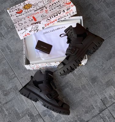 Женские и мужские кроссовки Trekking Boots Shoes Dolce & Gabbana Mixed Material фото