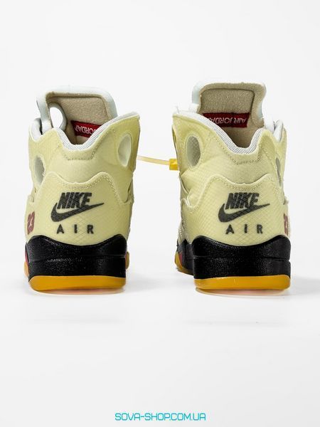 Чоловічі та жіночі баскетбольні кросівки Nike Jordan 5 Retro Off-White Sail фото
