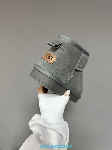 Жіночі зимові ботинки UGG ULTRA MINI COOL GREY SUEDE фото