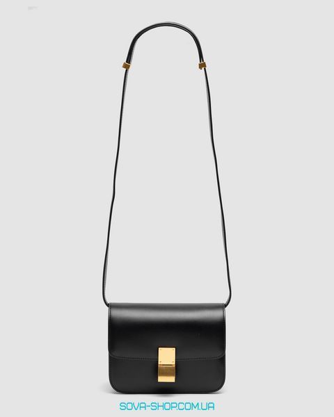 Жіноча сумка Celine Classic Box Medium Black/Gold Premium фото
