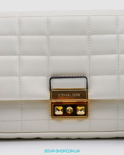 Женская сумка Michael Kors Tribeca Large Quilted Leather Shoulder Bag Cream Premium фото