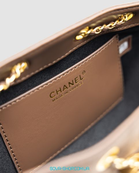 Жіноча сумка Chanel 25 Mini Handbag Suede Brown Premium фото