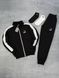 Чоловічий та жіночий костюм ЗИМОВИЙ Puma Black White: zip кофта-штани (2 пари носків у подарунок) Puma re-126477 фото 1