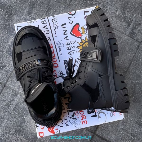 Женские и мужские кроссовки Trekking Boots Shoes Dolce & Gabbana Mixed Material фото