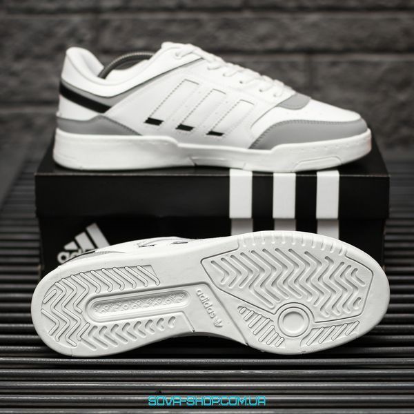 Чоловічі кросівки Adidas Drop Step White Black Grey фото