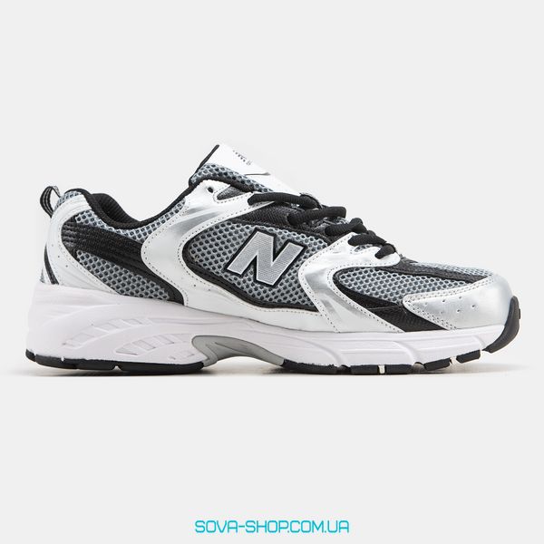 Мужские кроссовки New Balance 530 White Black Silver фото