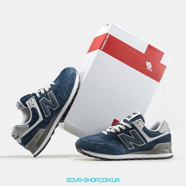 Мужские кроссовки New Balance 574 Blue Grey фото