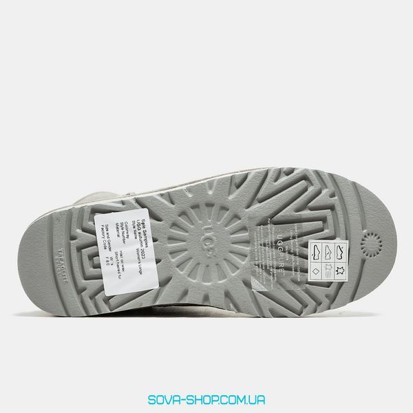 Женские зимние ботинки UGG Classic Mini Light Grey Premium фото