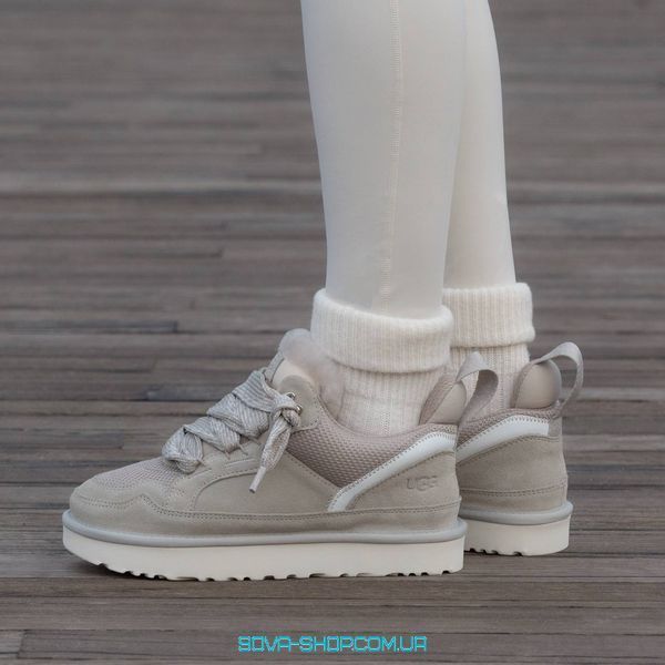 Жіночі зимові ботинки UGG Lowmel Sneaker Grey PREMIUM фото