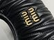 Женская сумка Miu Miu Wander Matelassé Nappa Leather Mini Hobo Bag Black Premium re-11485 фото 5