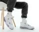 Зимние мужские и женские кроссовки (мех) Nike Air Jordan 4 White/Grey re-8747 фото 2
