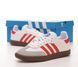 Жіночі кросівки Adidas Samba WHITE / RED re-10834 фото 5