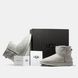 Жіночі зимові ботинки UGG Classic Mini Light Grey Premium re-9588 фото 9
